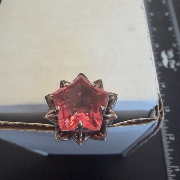 Nicky Butler Watermelon Quartz Star Shaped Ring - Picture 3 of 3